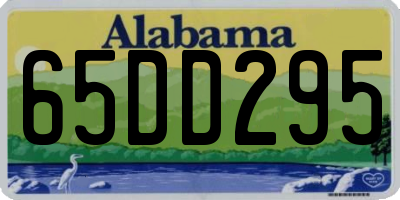 AL license plate 65DD295