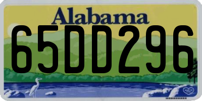 AL license plate 65DD296