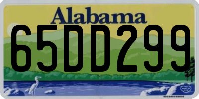 AL license plate 65DD299