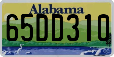 AL license plate 65DD310