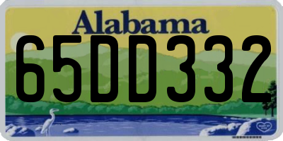 AL license plate 65DD332