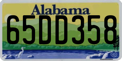 AL license plate 65DD358