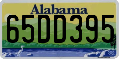 AL license plate 65DD395