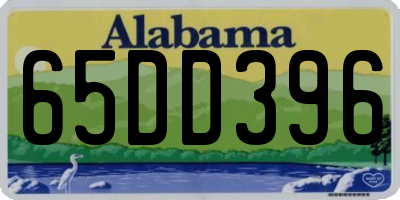 AL license plate 65DD396