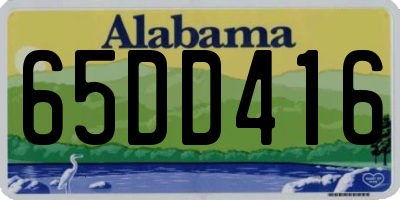 AL license plate 65DD416