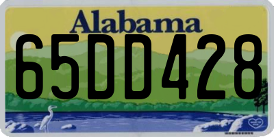 AL license plate 65DD428