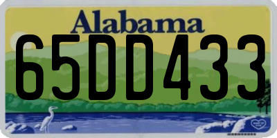 AL license plate 65DD433