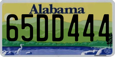 AL license plate 65DD444