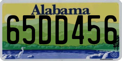 AL license plate 65DD456