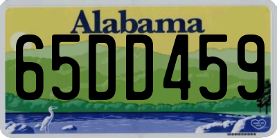 AL license plate 65DD459