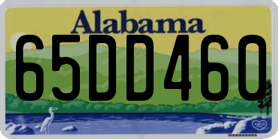 AL license plate 65DD460