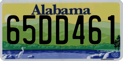 AL license plate 65DD461