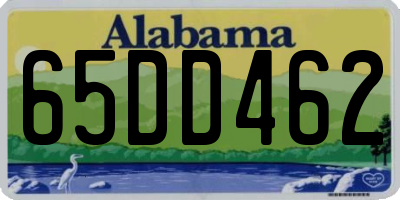 AL license plate 65DD462