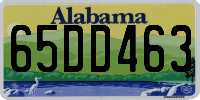 AL license plate 65DD463
