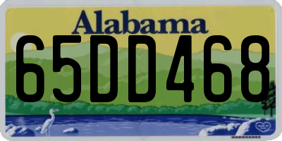 AL license plate 65DD468