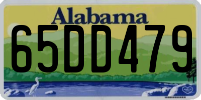 AL license plate 65DD479