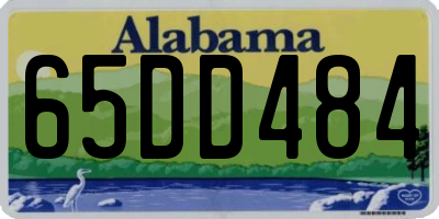 AL license plate 65DD484