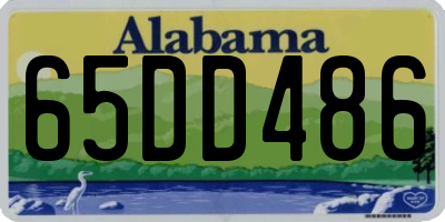 AL license plate 65DD486