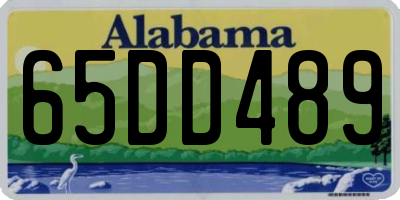 AL license plate 65DD489