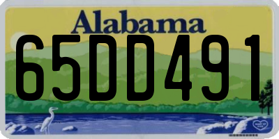 AL license plate 65DD491