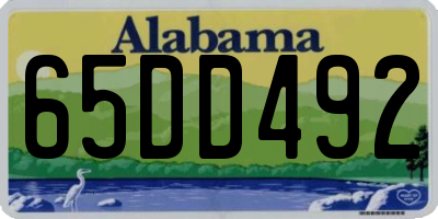 AL license plate 65DD492