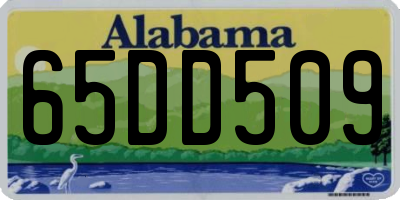 AL license plate 65DD509
