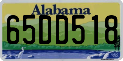 AL license plate 65DD518