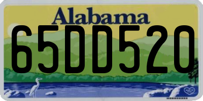 AL license plate 65DD520