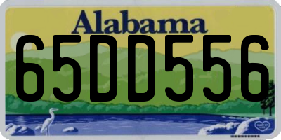 AL license plate 65DD556