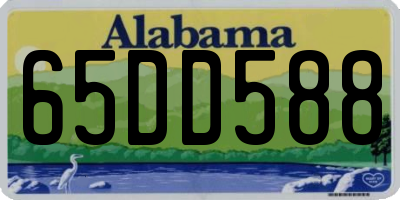 AL license plate 65DD588