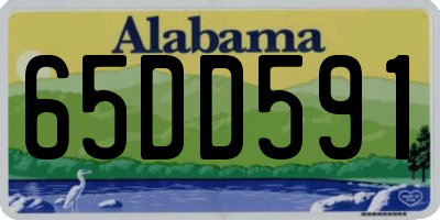 AL license plate 65DD591