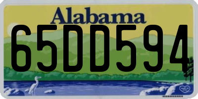 AL license plate 65DD594