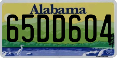 AL license plate 65DD604