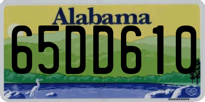 AL license plate 65DD610