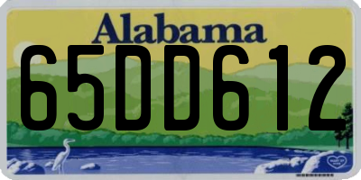 AL license plate 65DD612
