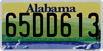 AL license plate 65DD613