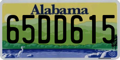AL license plate 65DD615