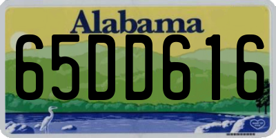 AL license plate 65DD616