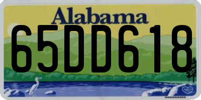 AL license plate 65DD618