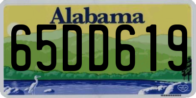 AL license plate 65DD619