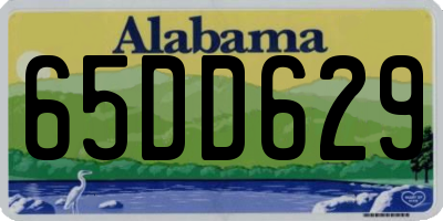 AL license plate 65DD629