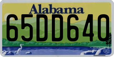 AL license plate 65DD640