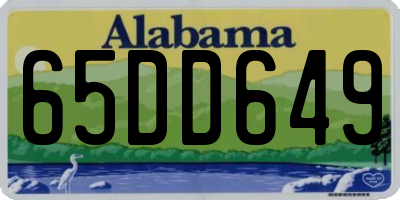 AL license plate 65DD649