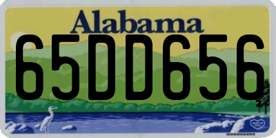 AL license plate 65DD656