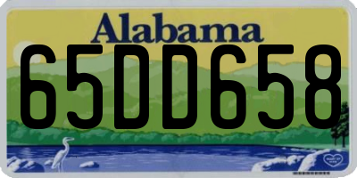 AL license plate 65DD658