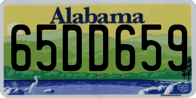 AL license plate 65DD659