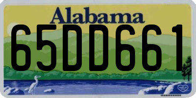 AL license plate 65DD661