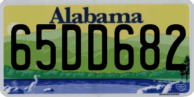 AL license plate 65DD682