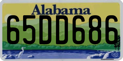 AL license plate 65DD686