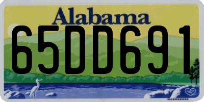 AL license plate 65DD691